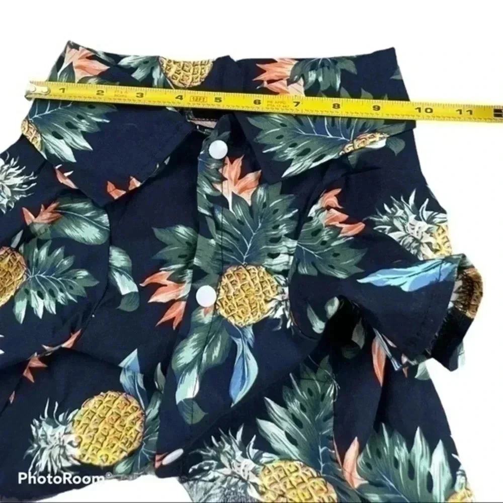 Hawaian floral shirt for dog/cat clothing NWOT Med